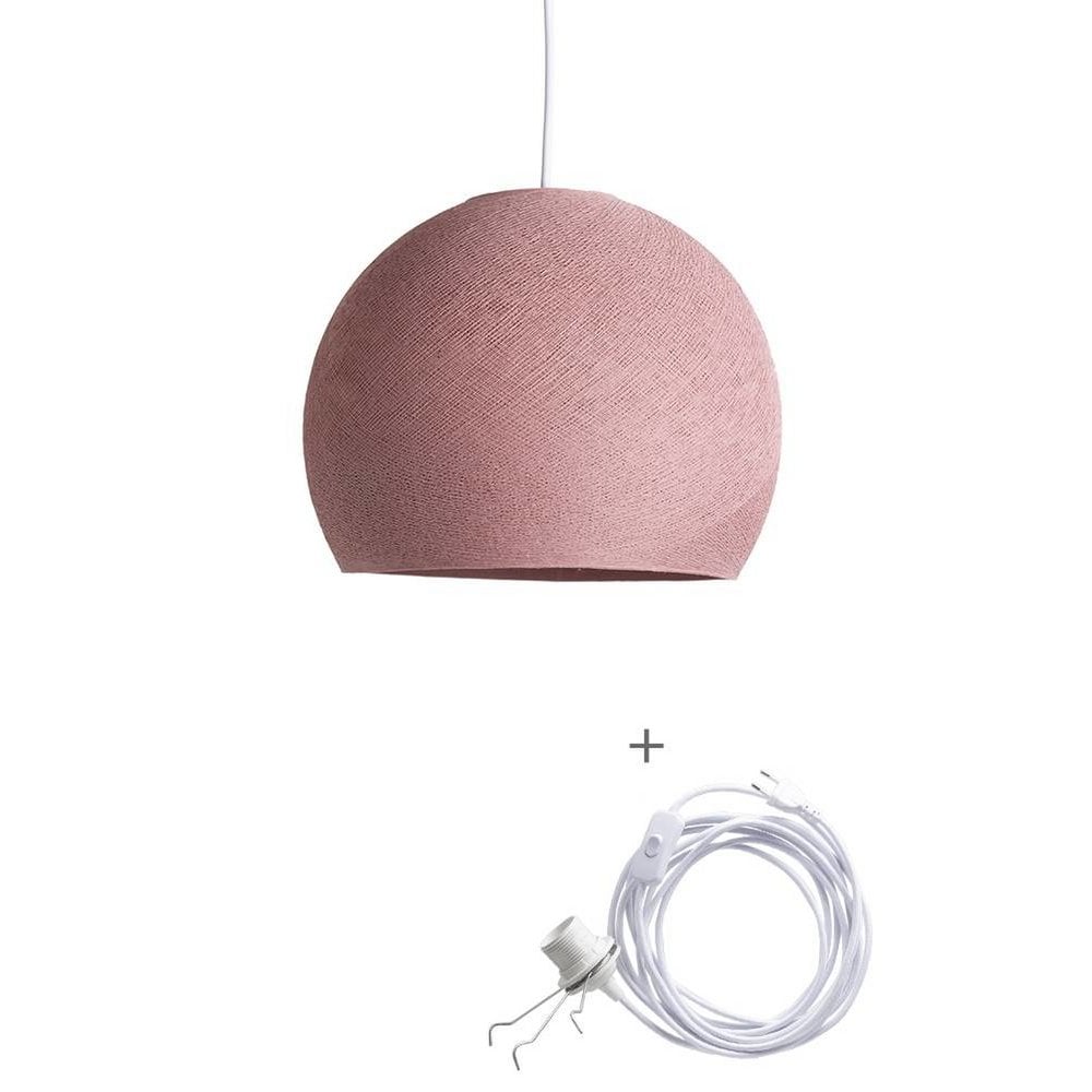 Cotton Ball Lights - Wandering Lamp Driekwart - Dirty Rose - 41 cm (XL)