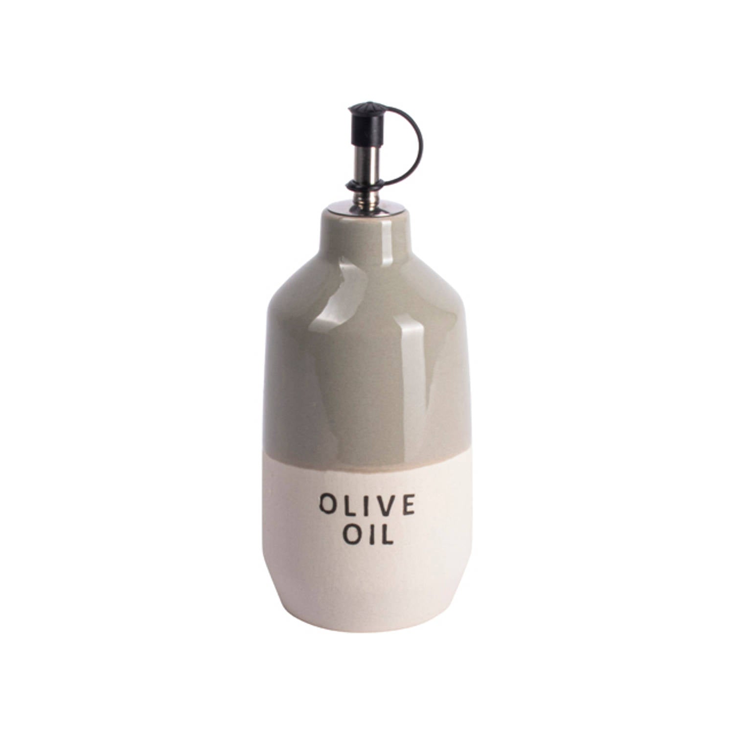 Gusta - Olijfolie flesje 'Olive Oil' (Grijs)