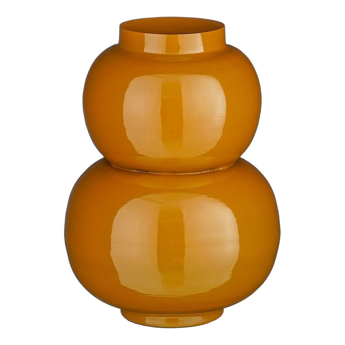 Glimmerdekorationen - Boyd Vase - H37 x Ø26 cm - Metall - Braun