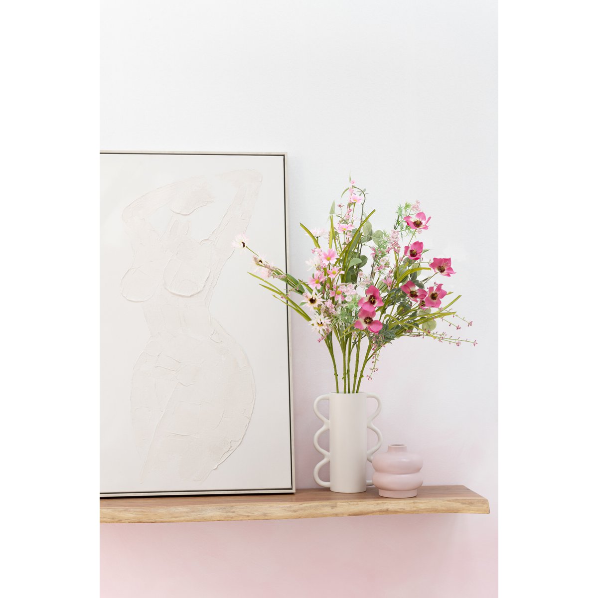 J-Line - Muurplank Gerard Acacia Hout Naturel Large