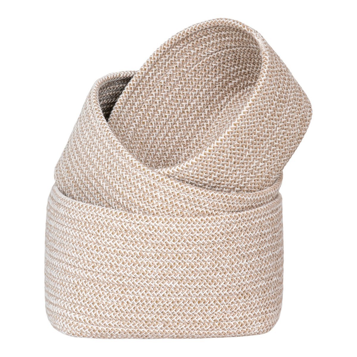 House Nordic - Cadima Basket - Mand, katoen, beige, set van 3