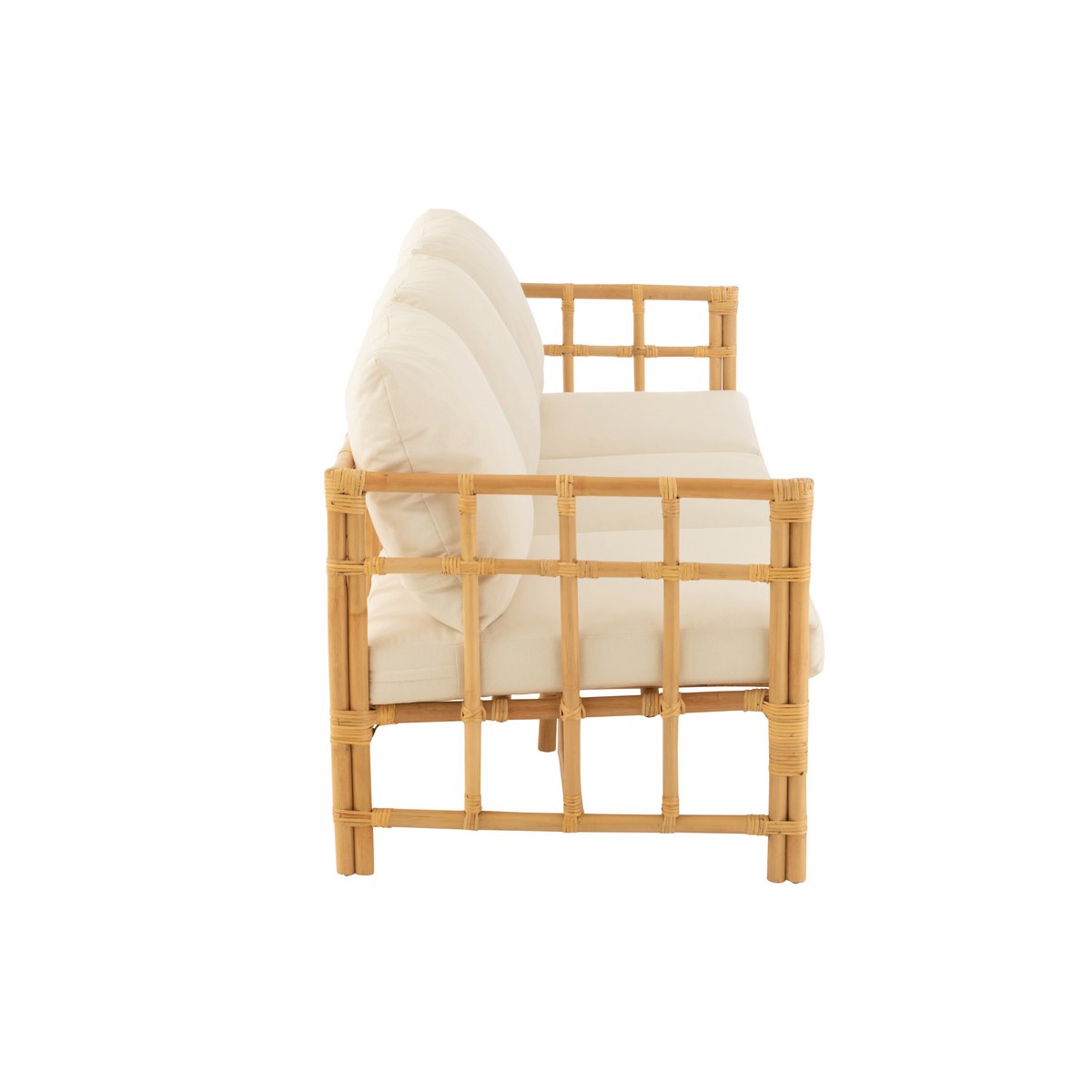 J-Line - Sofa 'Elise' (3-Personen, Weiß)