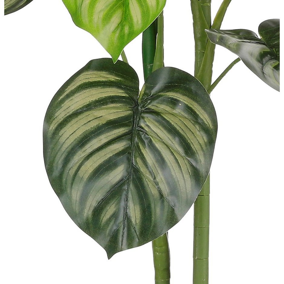 Mica Decorations - Caladium Kunstplant in Bloempot - H100 x Ø50 cm - Lichtgroen