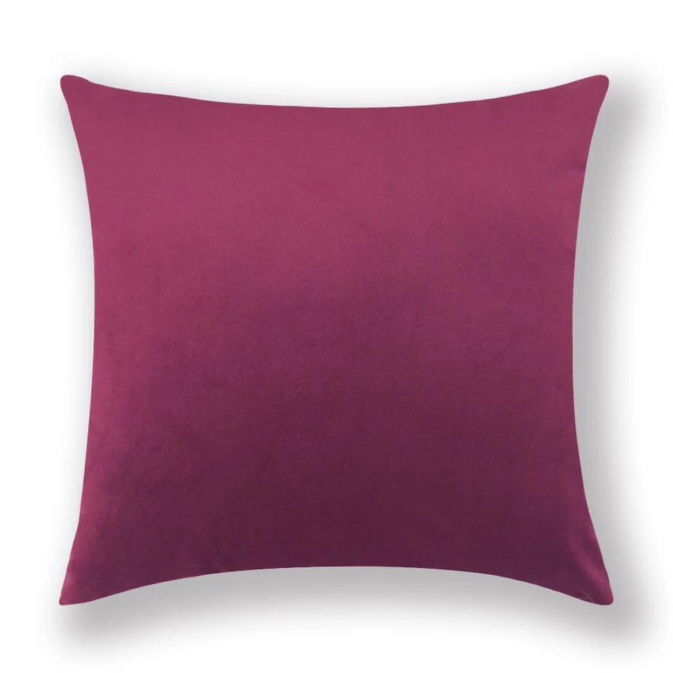 By Javy - Kussenhoes Velvet - Bordeaux Rood