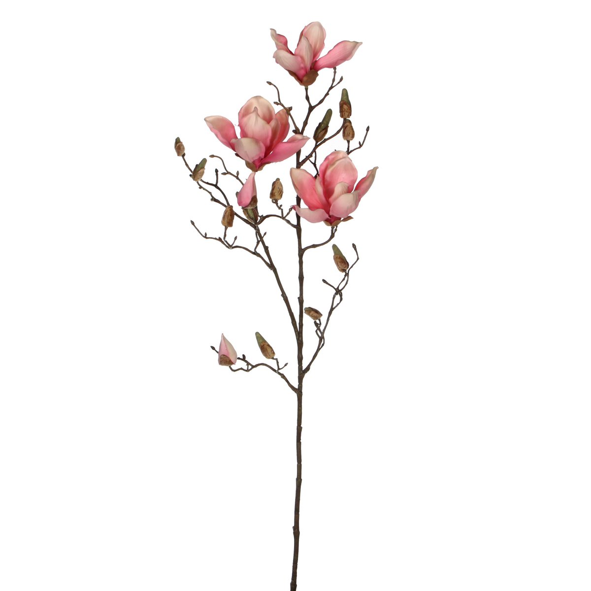 Mica Decorations - Magnolia Kunstbloem - H88 cm - Roze