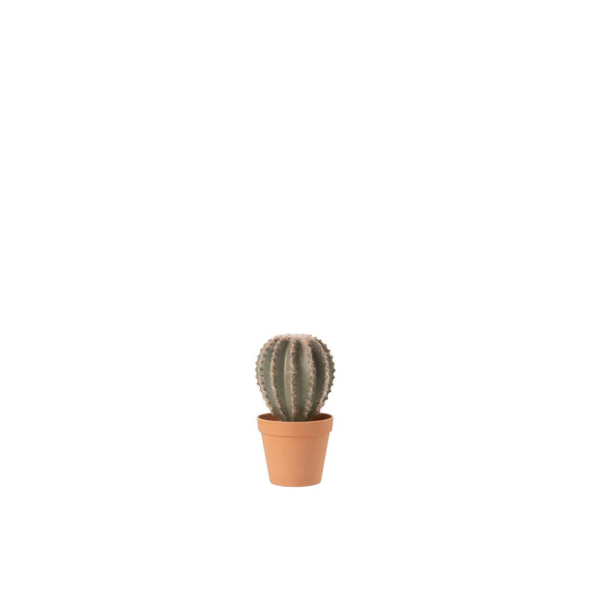 J-Line - Cactus Bolvormig+Pot Kunststof Groen/Terracotta Large