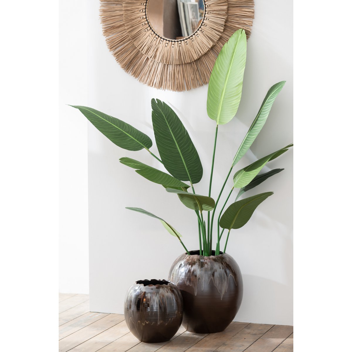 J-Line - Strelitzia Plastic Groen Small