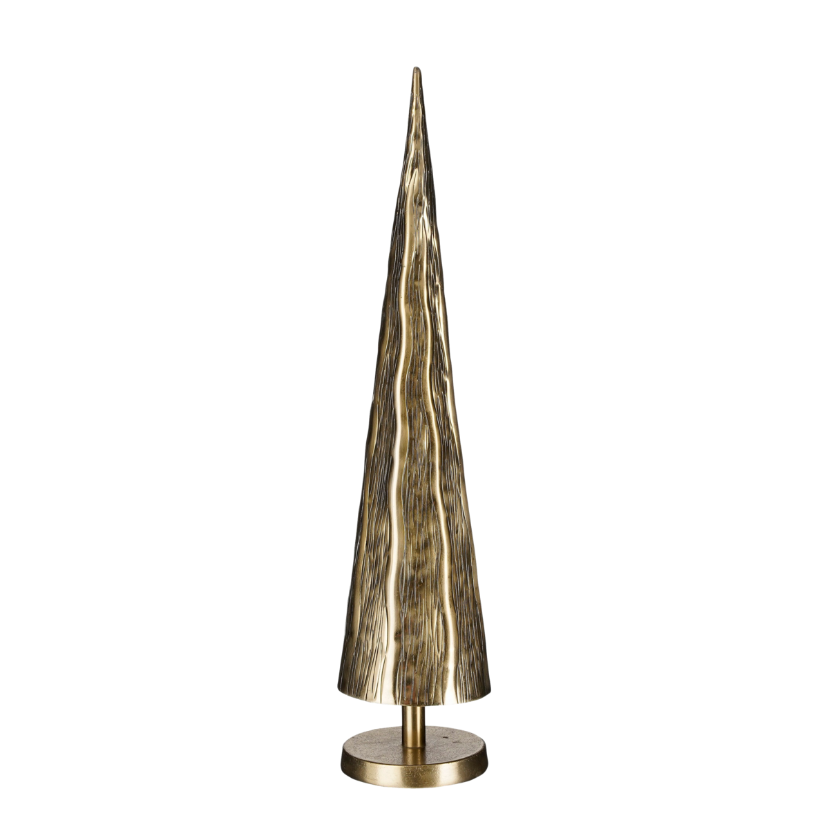 Mica Decorations - Cezar Decoratie Kerstboom - H55 x Ø13 cm - Aluminium - Goud