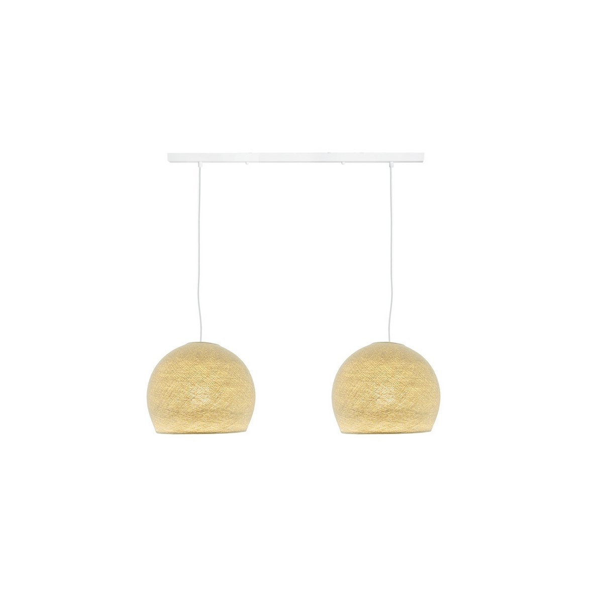 Cotton Ball Lights - Cotton Ball Lights Tweevoudige hanglamp balk - Driekwart Cream - M