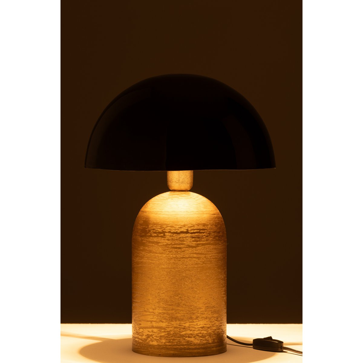 J-Line - Lamp Mush Metaal Goud/Zwart