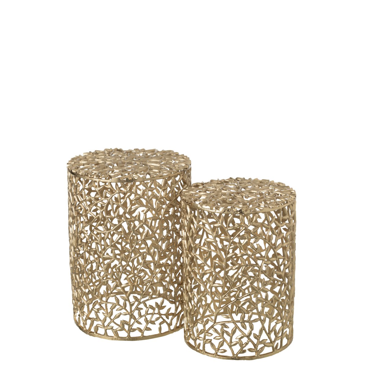 J-Line - Bijzettafel Aluminium Goudkleurig