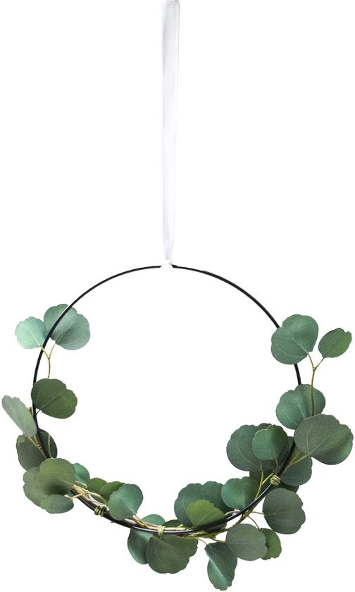 Maison d'Abri - Ring met kunst-eucalyptus 'Bague' (Ø 28cm)