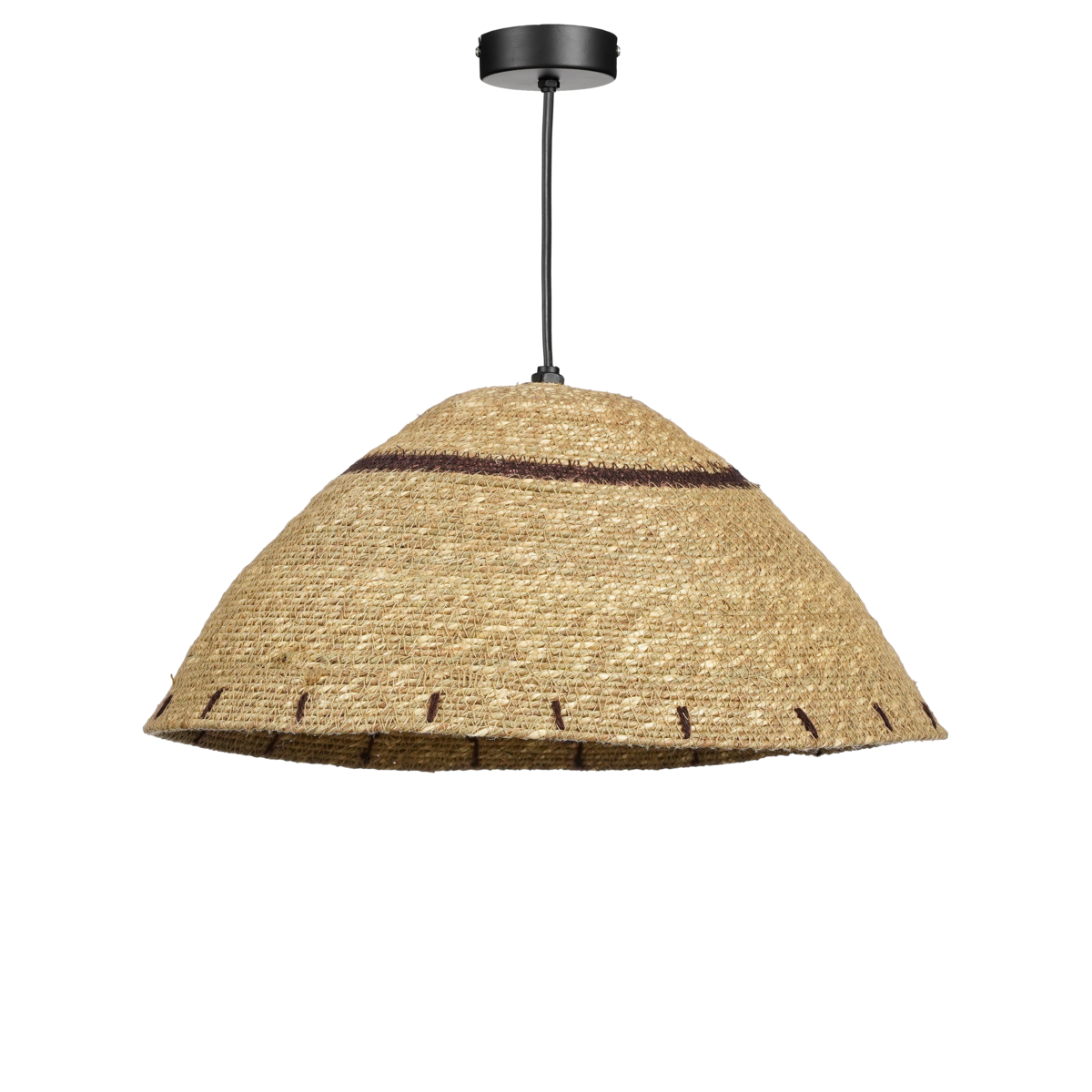 Mica Decorations - Joulz Hanglamp - H16 x Ø36 cm - Jute - Lichtbruin