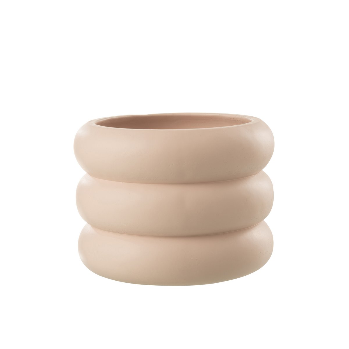 J-Line - Bloempot Ring - Cement - Beige - Large - Ø23.00cm