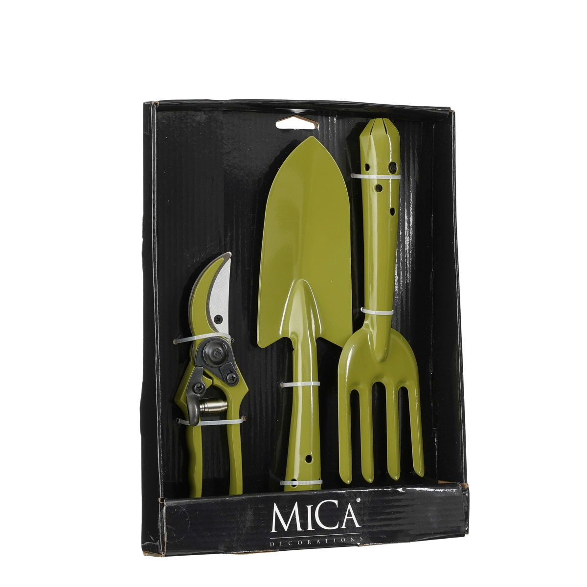 Mica Decorations - Tuingereedschap - Set van 3 - Metaal - Groen