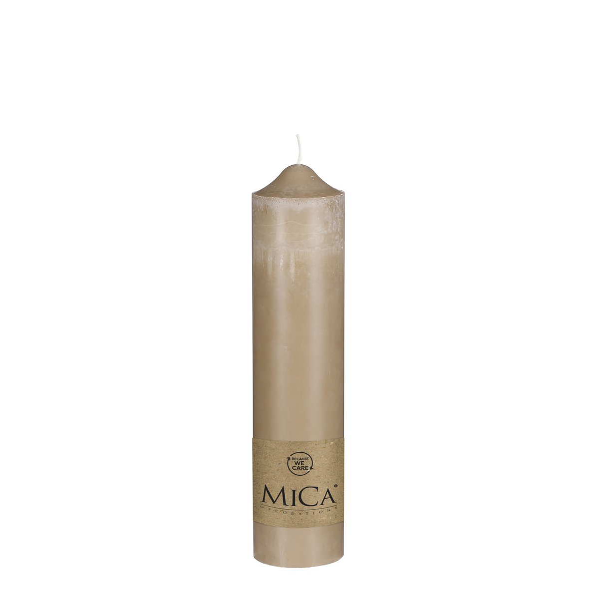 Mica Decorations - Kaars - H30 x Ø7 cm - Beige