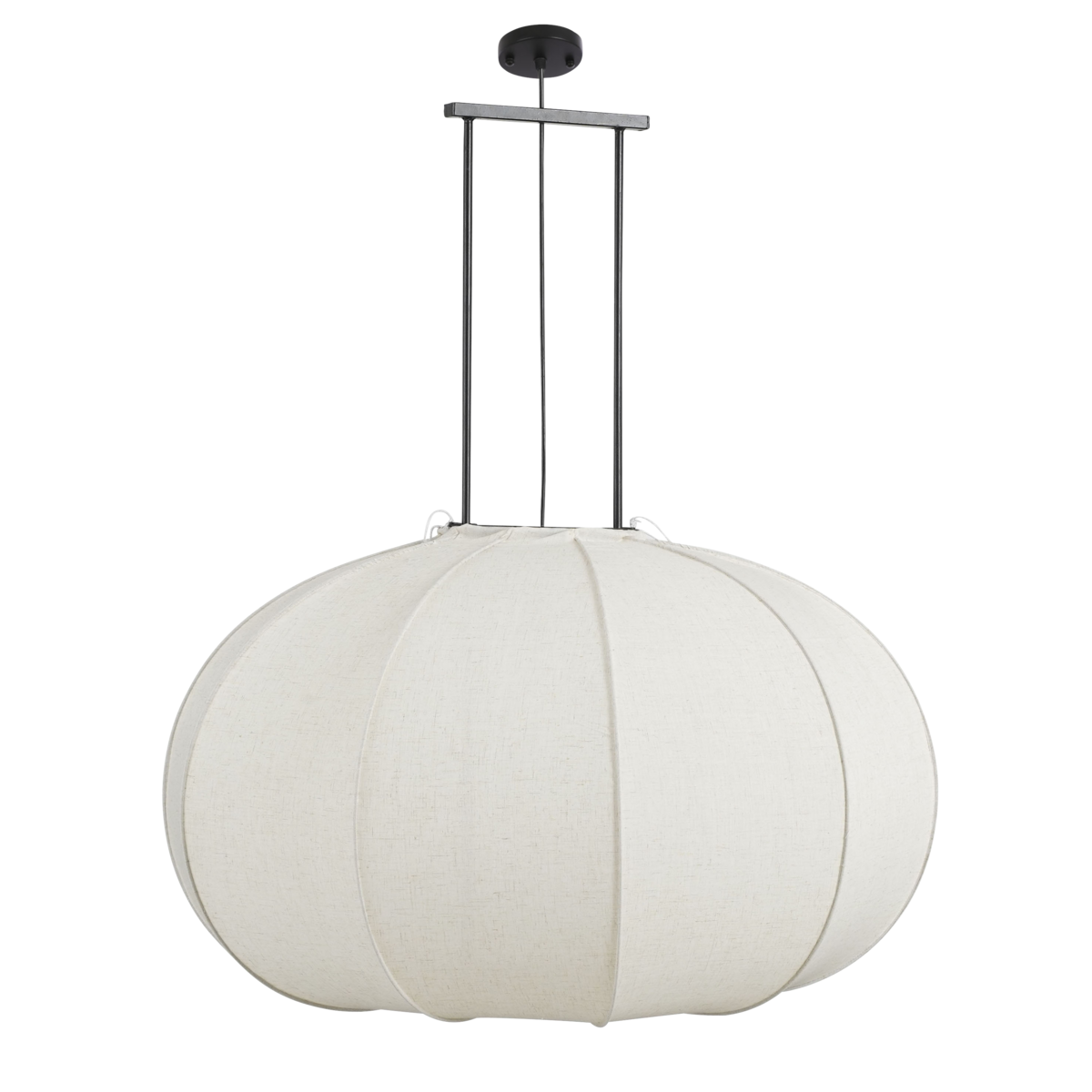 Mica Decorations - Pego Hanglamp - H94 x Ø83 cm - Linnen - Off White