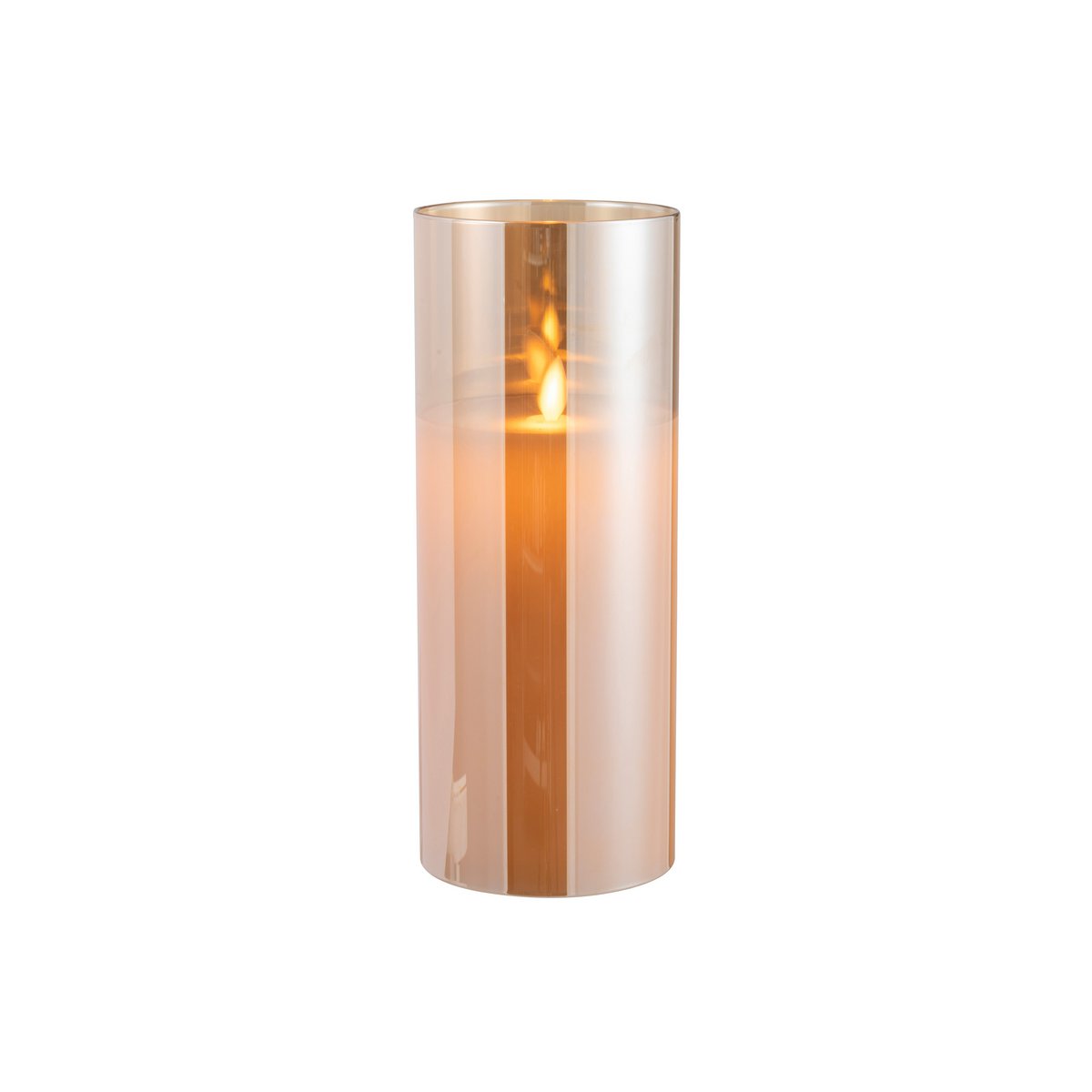 J-Line Ledlamp Blinkend Glas Goud Large