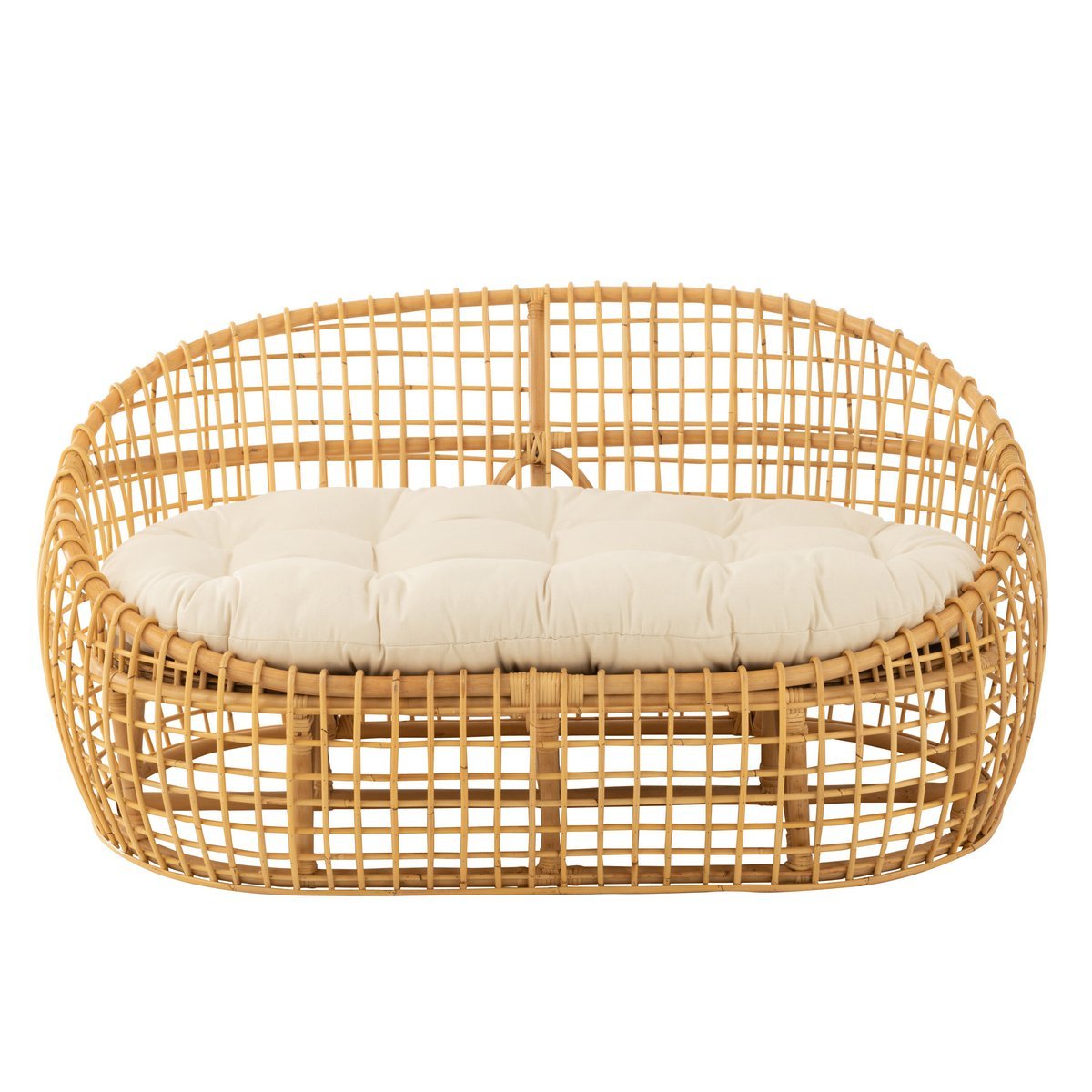 J-Line - Sofa 'Lise' (2-Personen, Weiß)