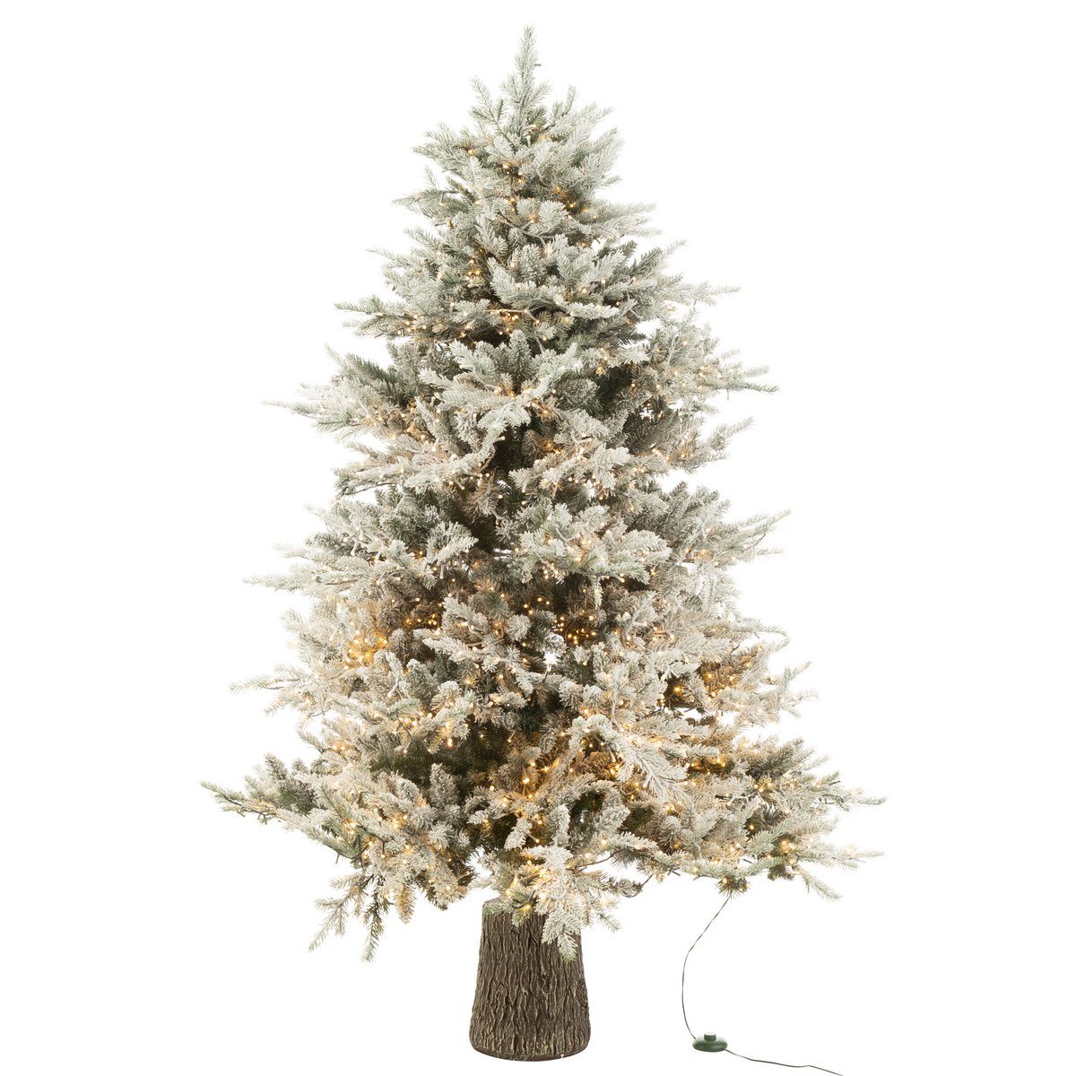 J-Line - Kerstboom+Sneeuw 3000LED Lichtjes Plastic Wit