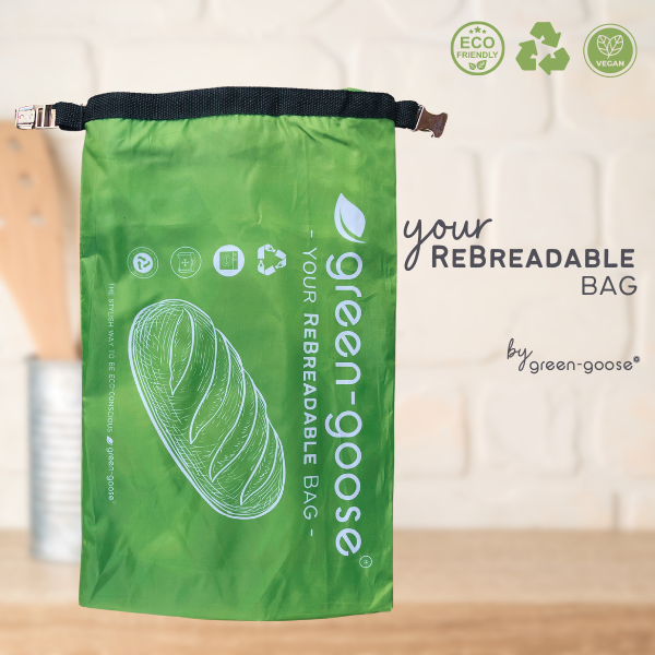 green-goose - Herbruikbare rPet Broodzakkenset