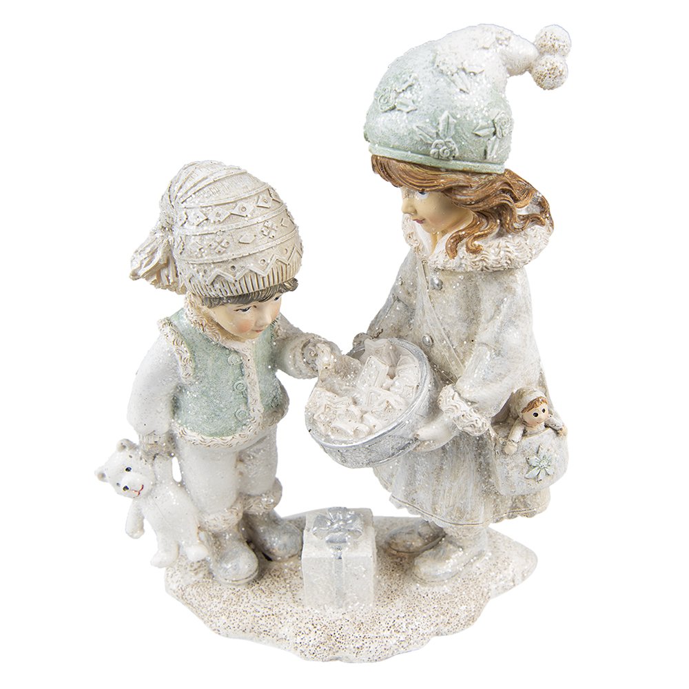 Clayre & Eef - Beeld Beige, Polyresin 15x8x19 cm