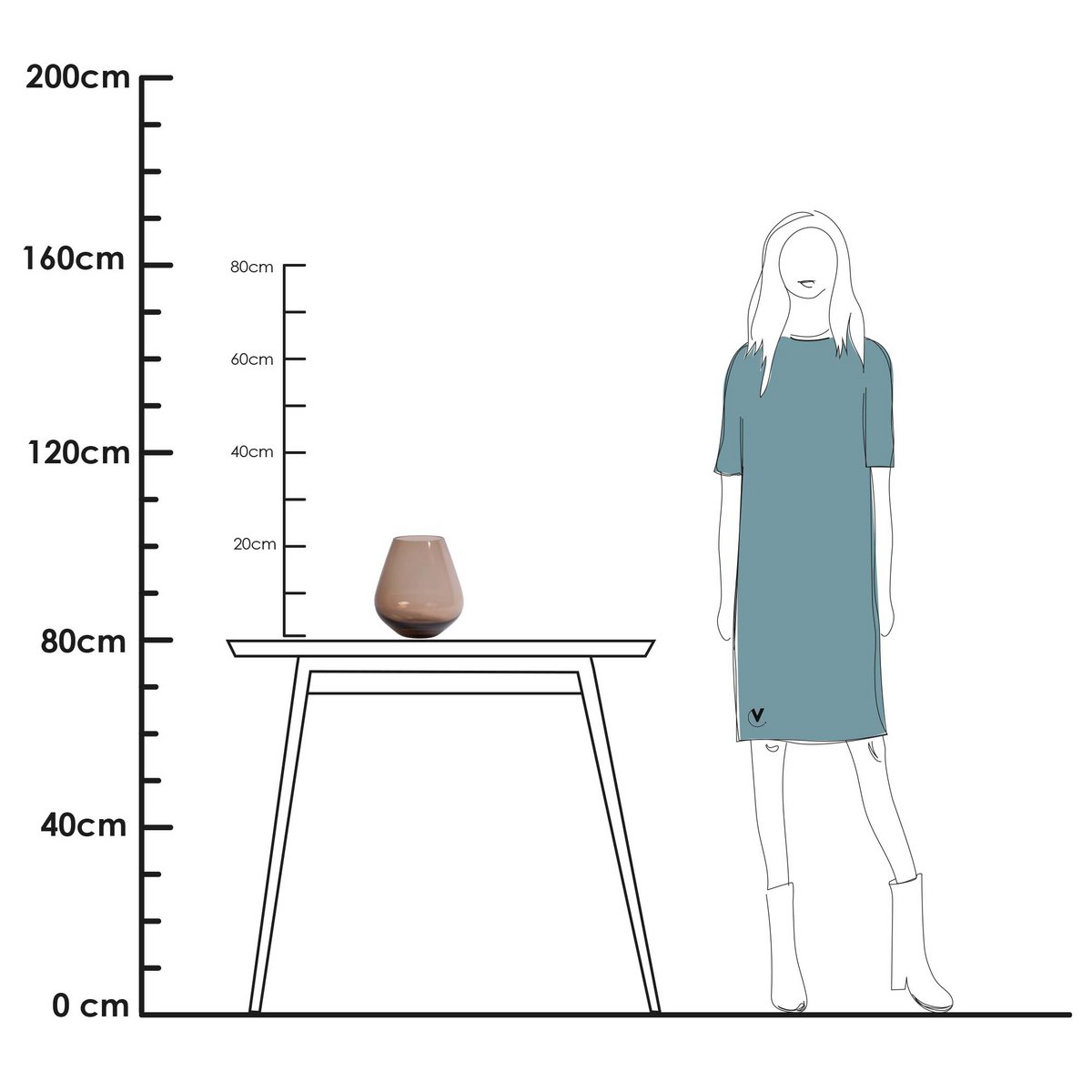 Vase the World - Vaas - Tasman Taupe