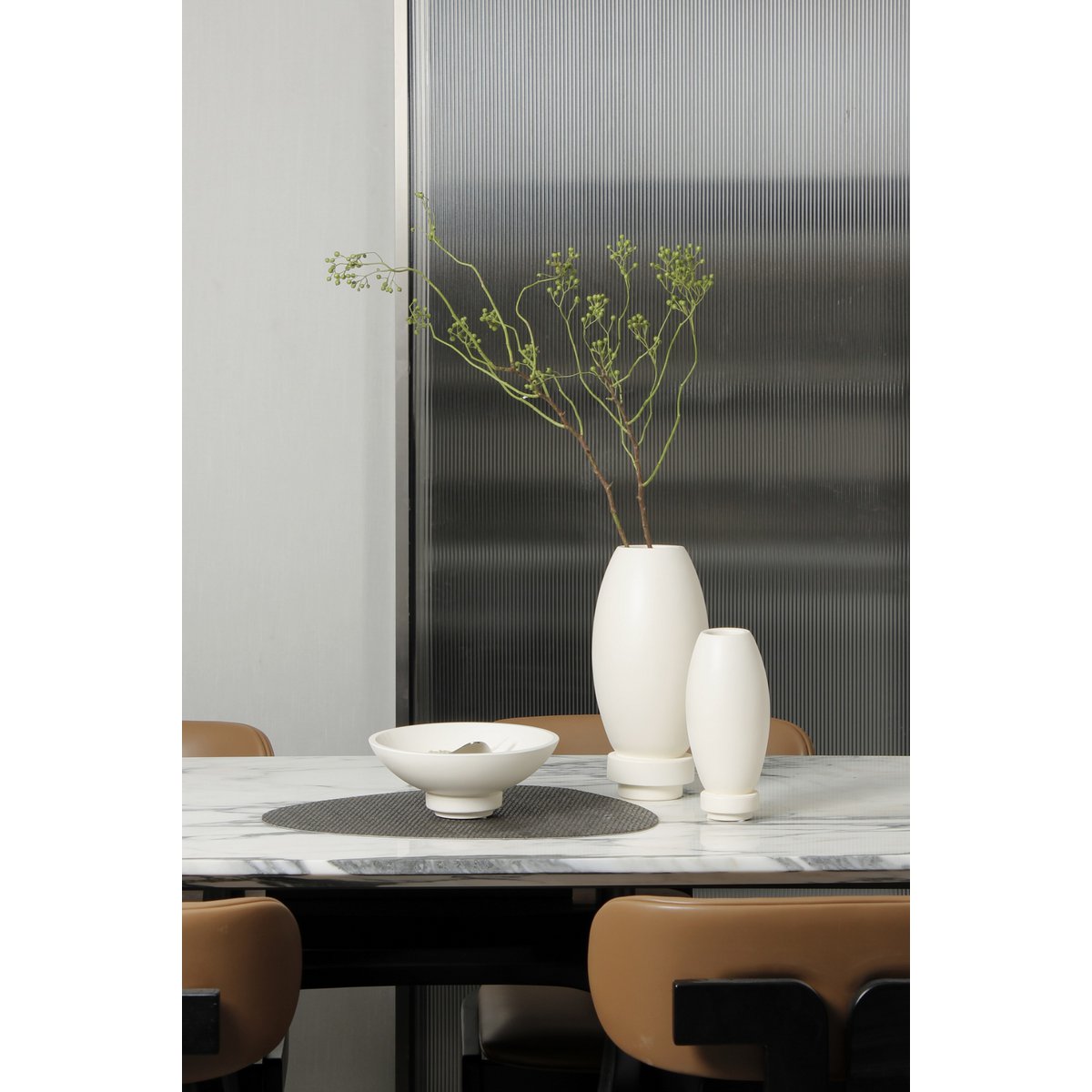 Element Accessories - Moderne vaas van nanocement, innovatief design. RUD30WH