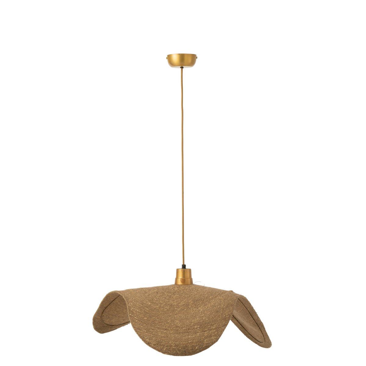 J-Line - Hangende Lamp Moon - Jute - Naturel - Medium