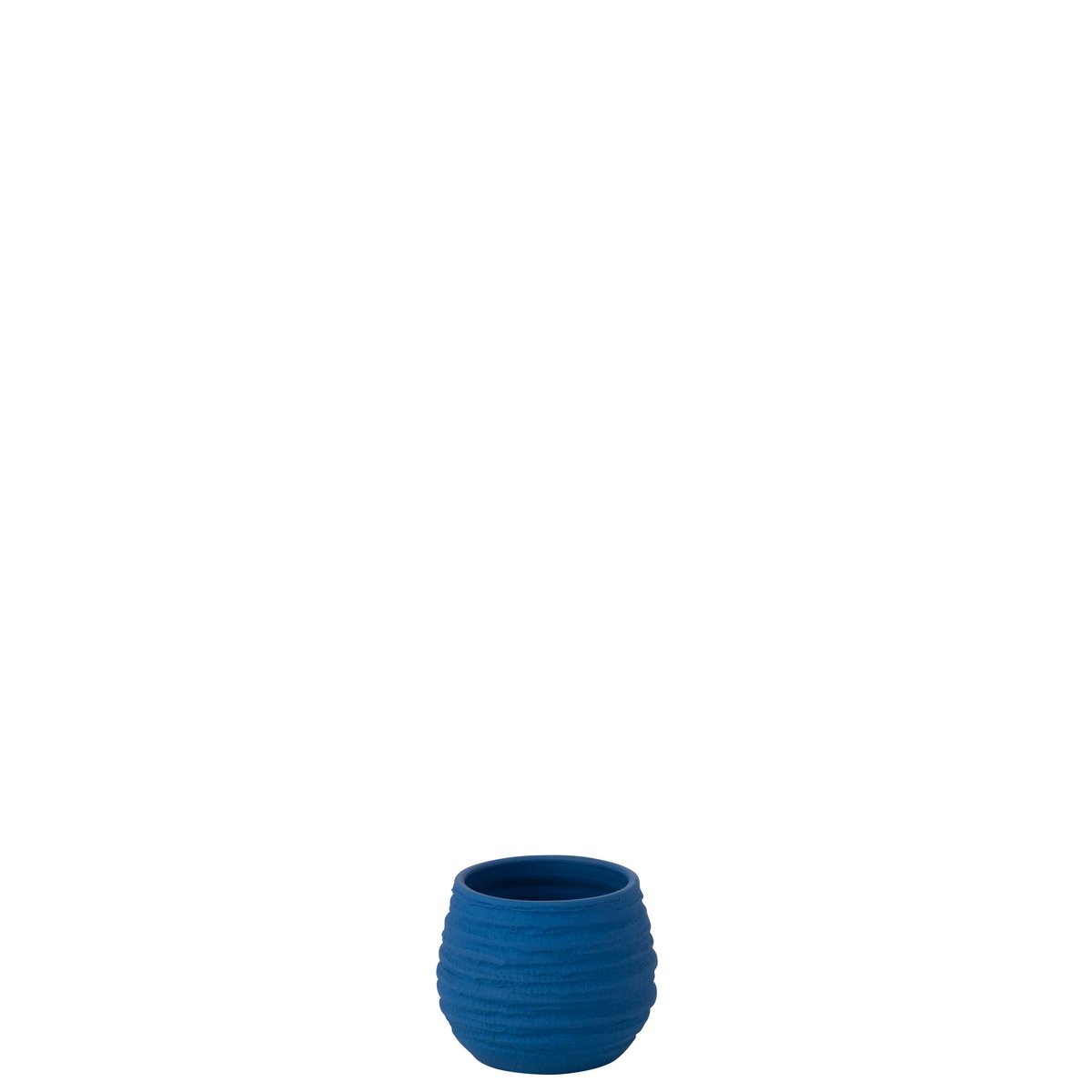 J-Line - Bloempot Fiesta Keramiek Blauw Small