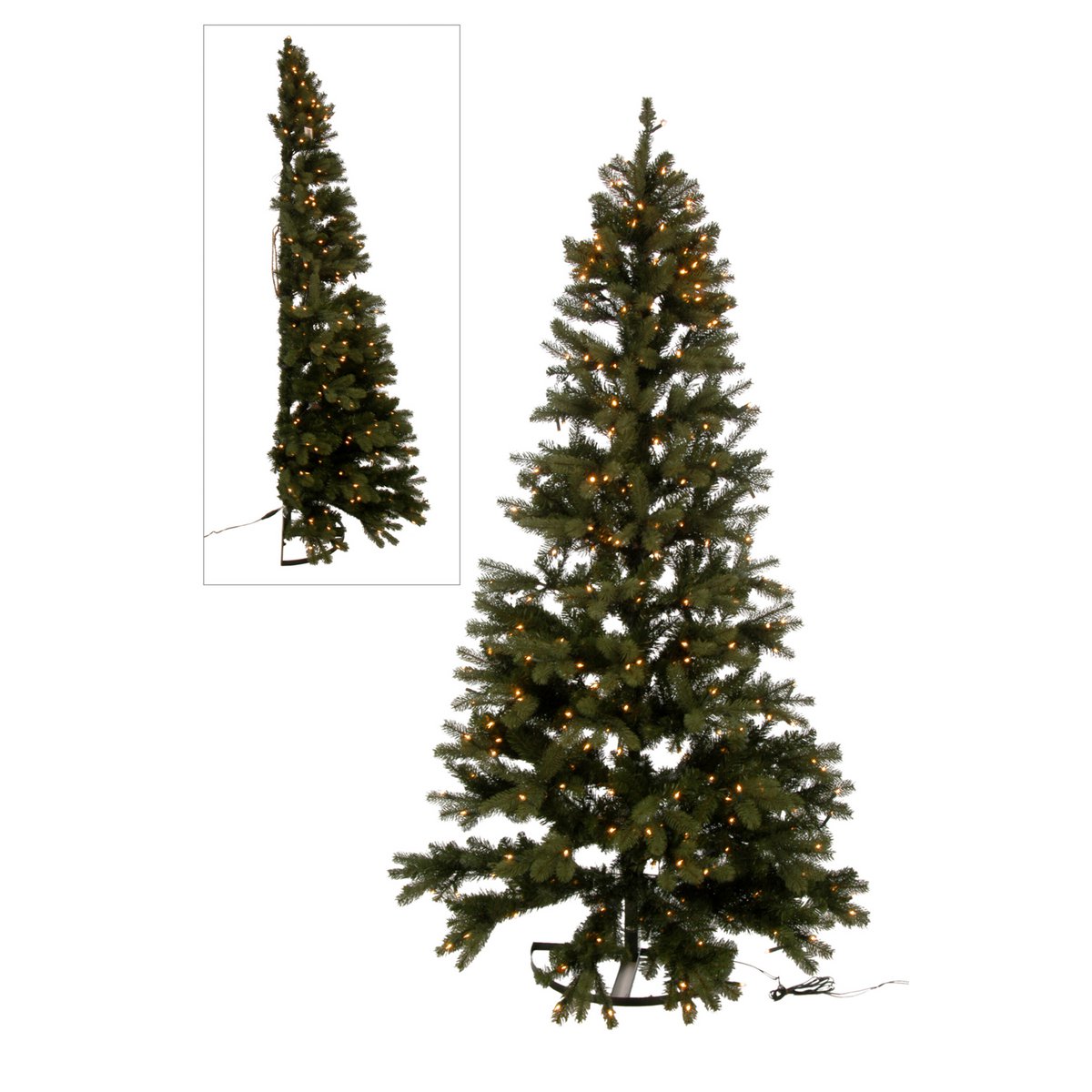 J-Line - Künstlicher Weihnachtsbaum mit Beleuchtung 'Silja' (137cm hoch)