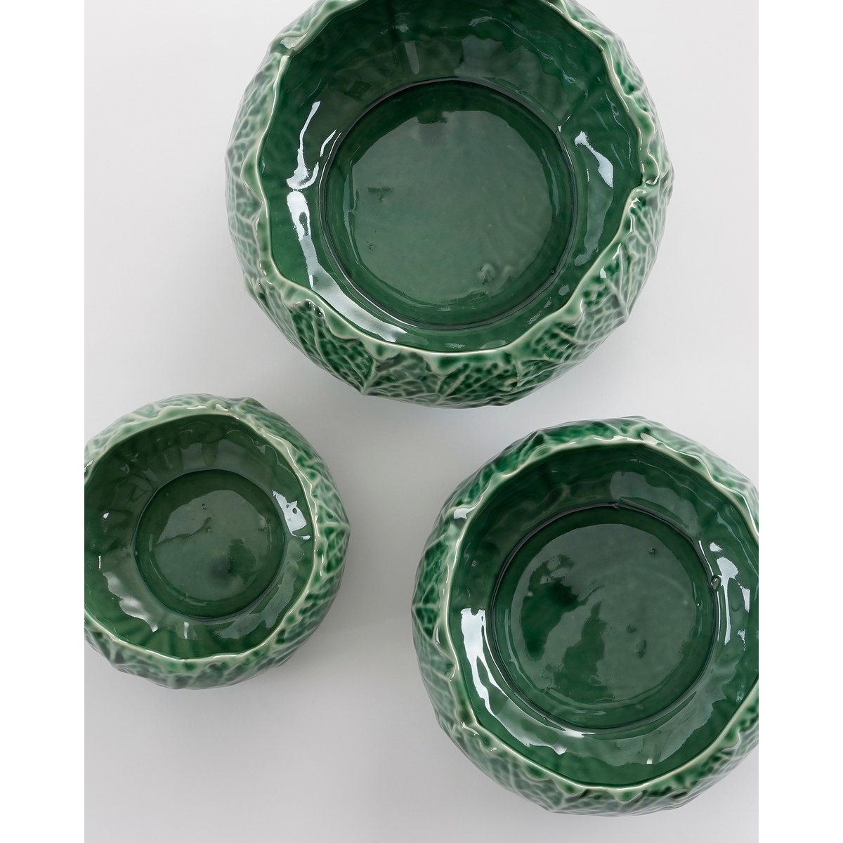 Mica Decorations - Kool Bloempot - H8 x Ø16 cm - Porselein - Groen