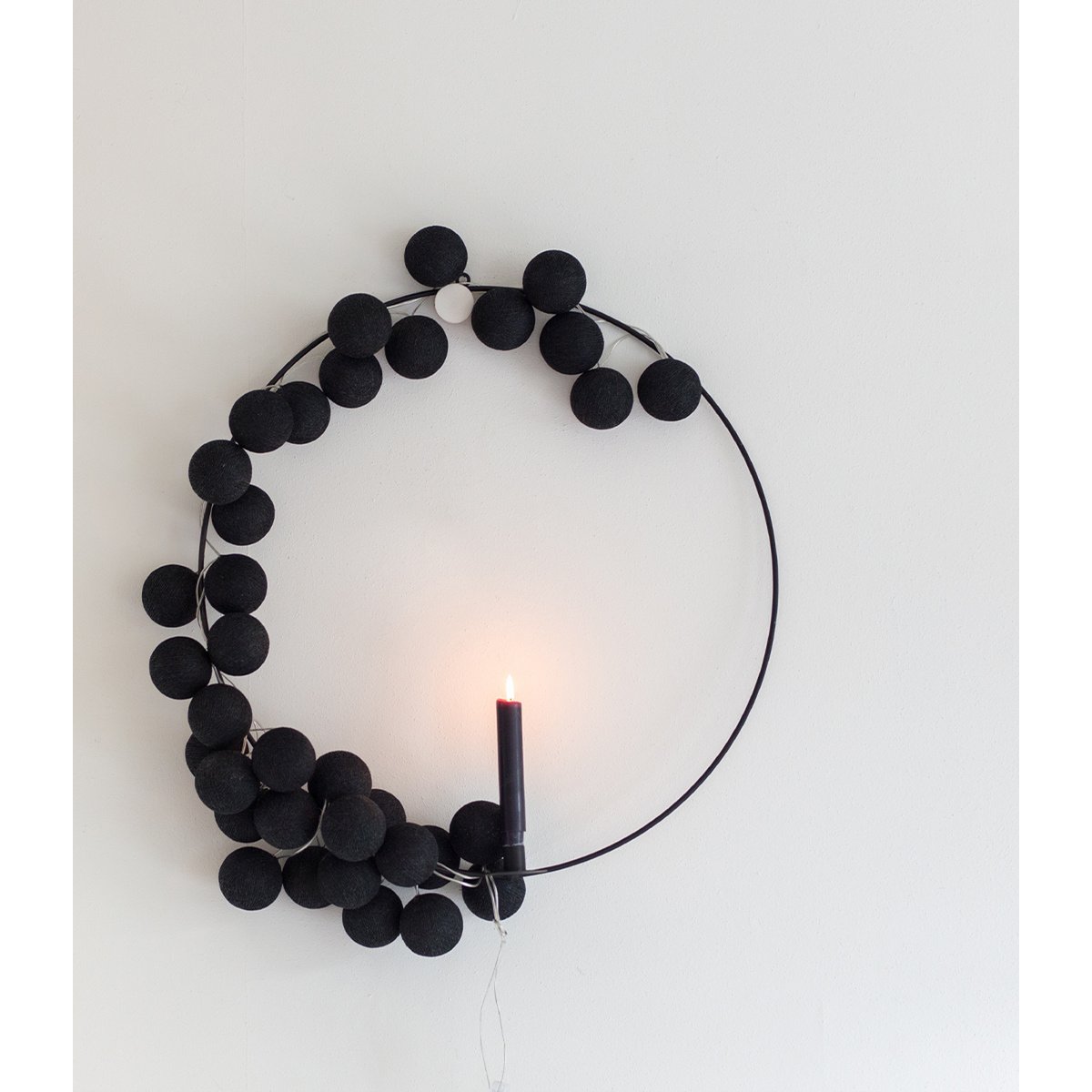 Cotton Ball Lights - Indoor regular Lichtslinger - Black - 20 cotton balls