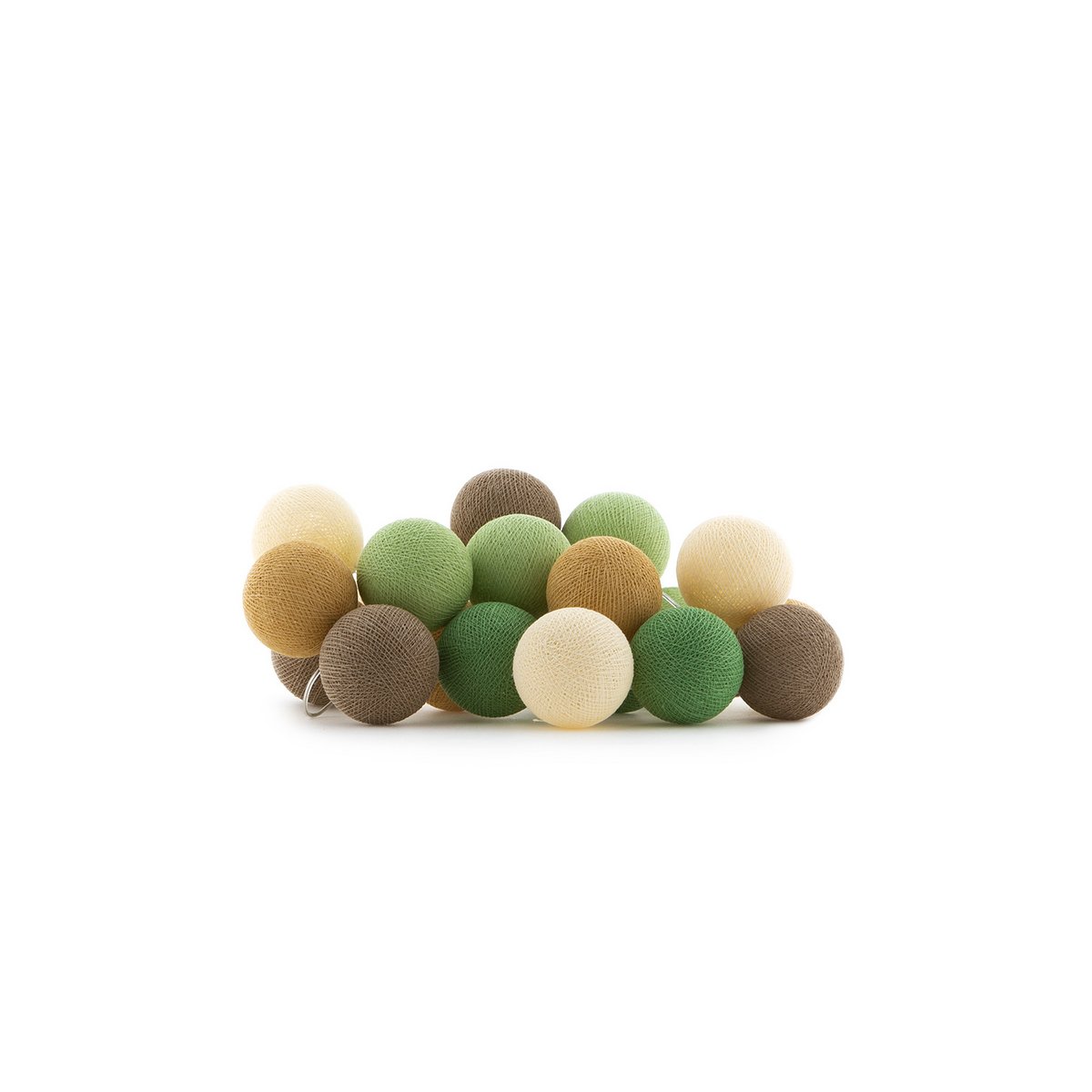 Cotton Ball Lights - Indoor regular Lichtslinger - Forest Green - 50 cotton balls