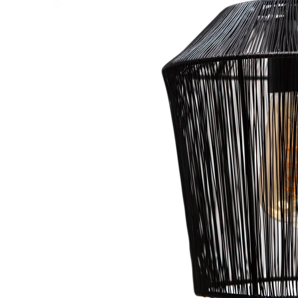 1304 Design - Hanglamp MILA mat zwart Ø22x24cm