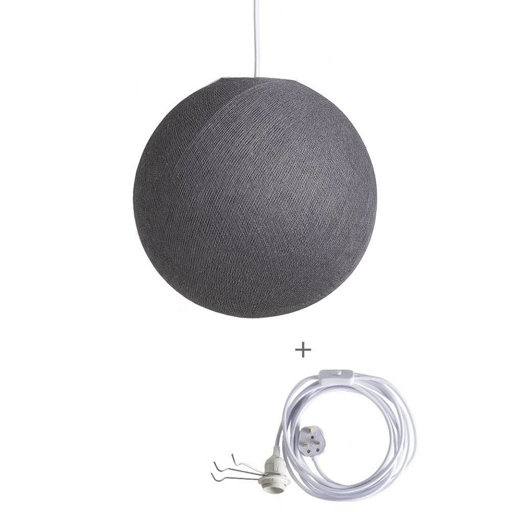 Cotton Ball Lights - Wandering Lamp - Mid Grey - 31 cm (M)