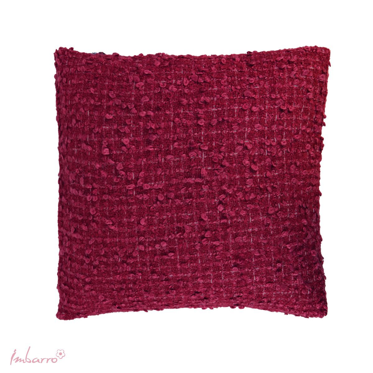 Imbarro - Sierkussen 'Espen' (50x50cm, Magenta)