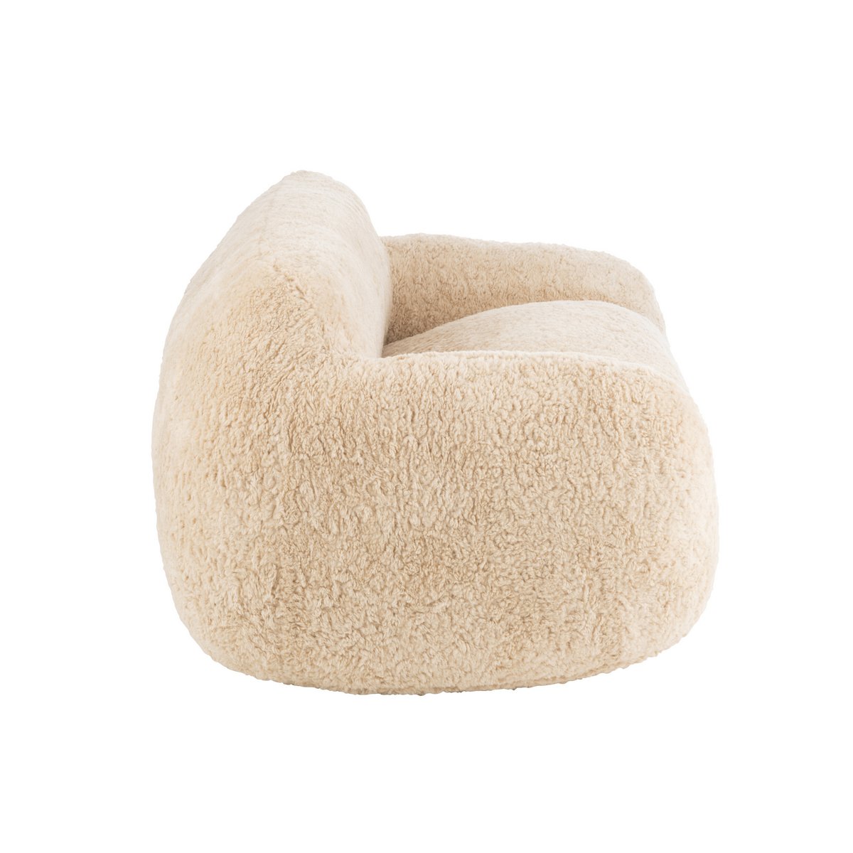 J-Line – Couch Sheep Polyester Creme Groß