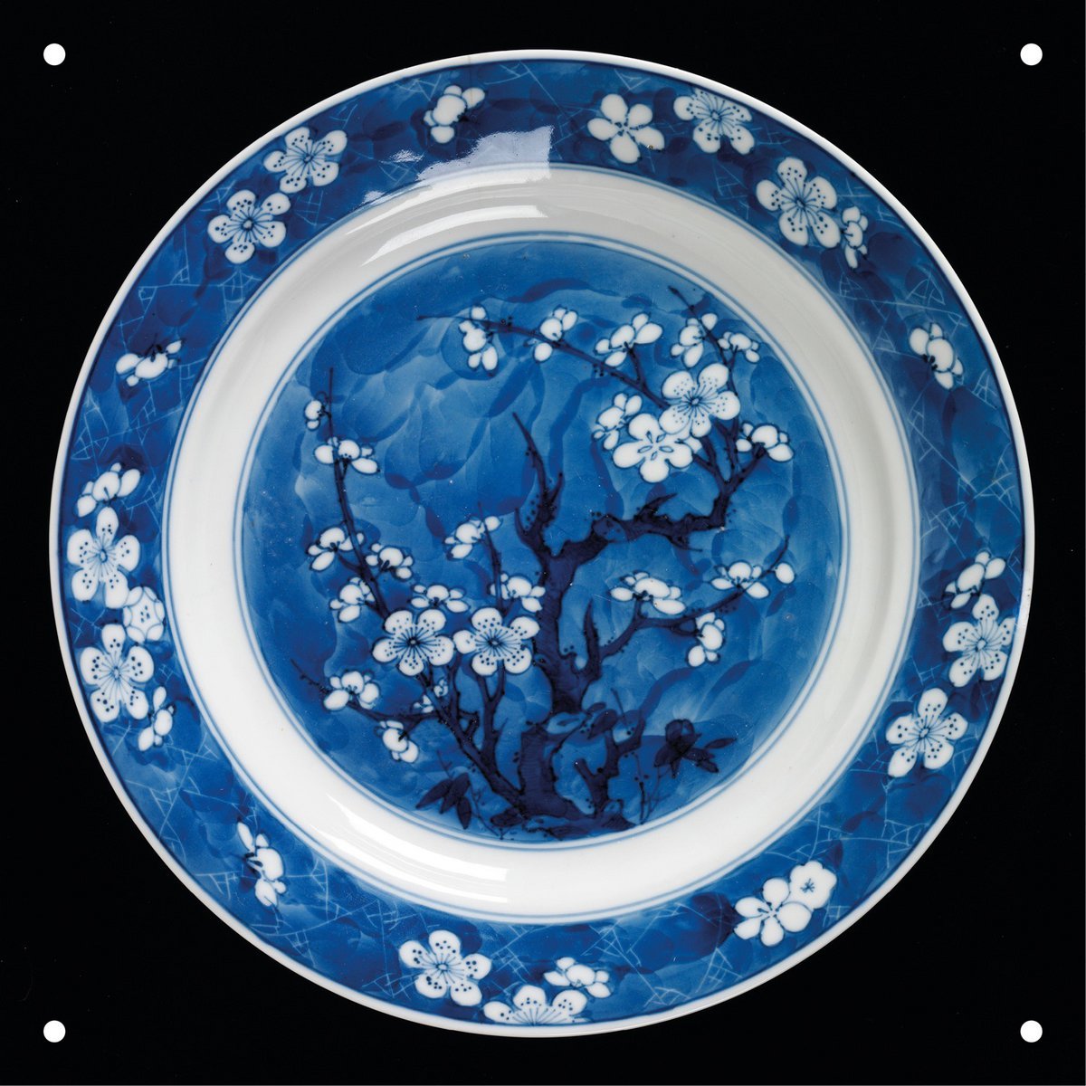 IXXI - V&A Plates Wall art - Poster - Wanddecoratie - 50 Cards - blue, black, white - L - 50 cards