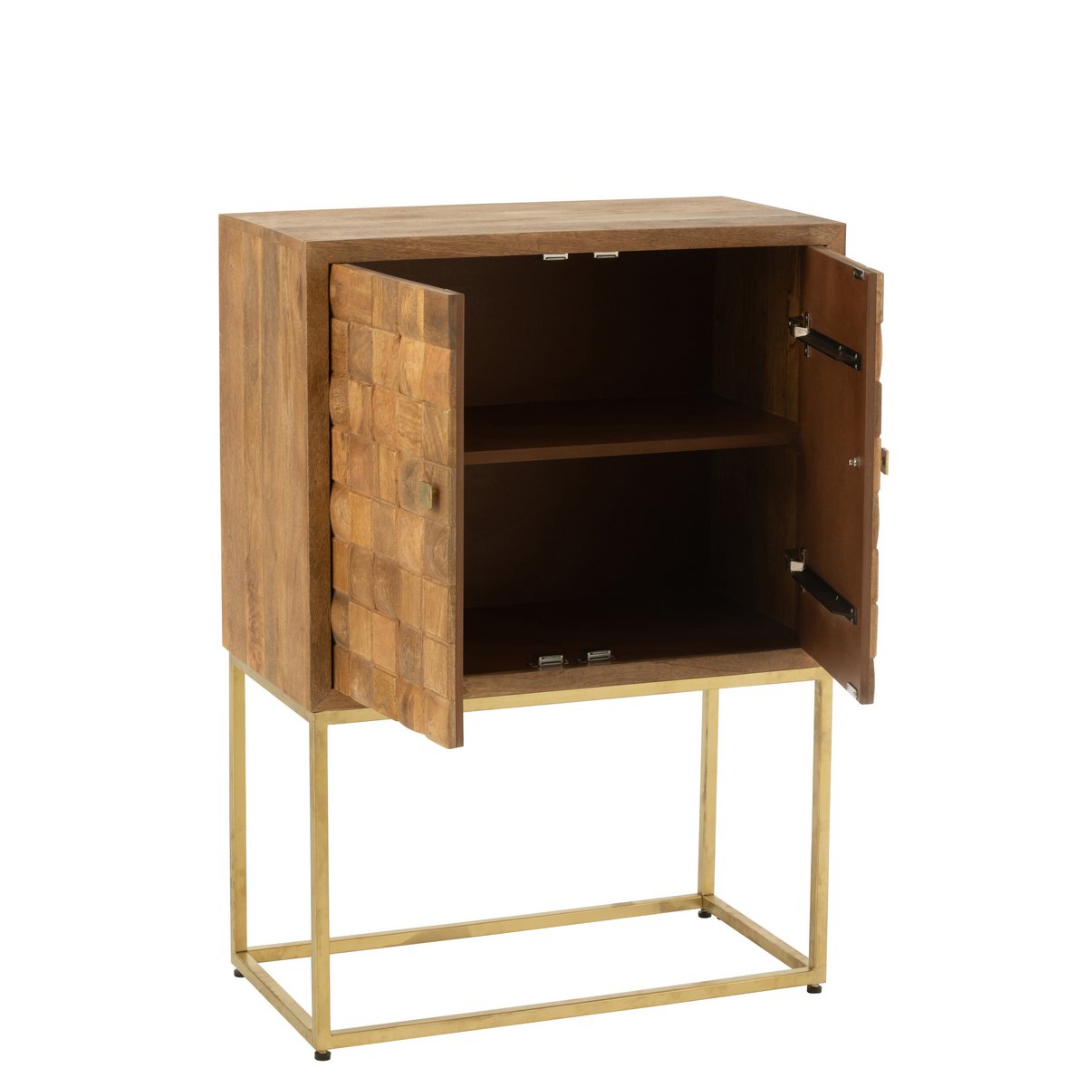J-Line - Schrank 'Nino' ​​​​(Gold, Natur)
