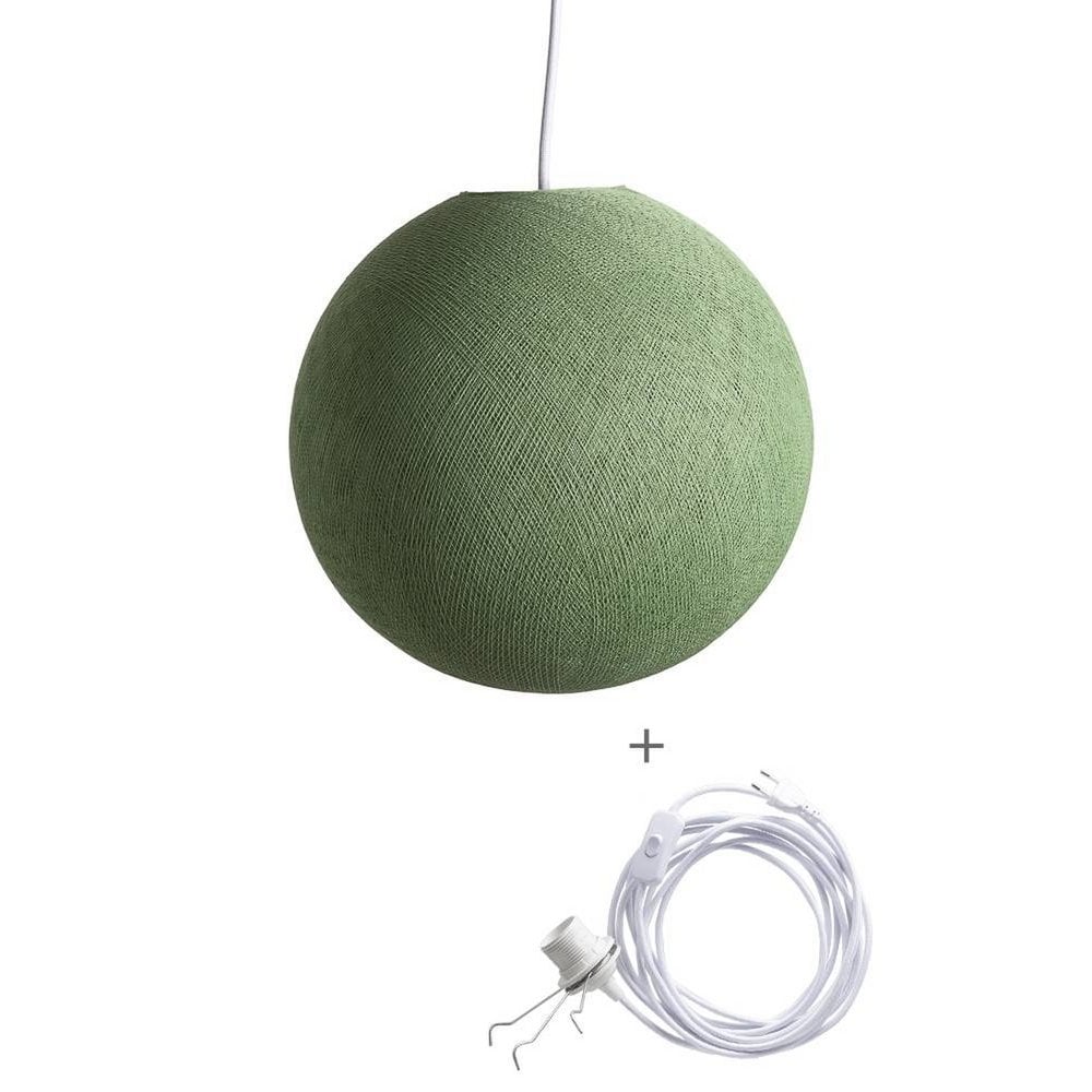 Cotton Ball Lights - Wandering Lamp - Sage Green - 36 cm (L)