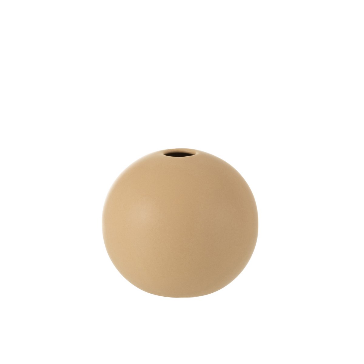 J-Line - Vaas Bol - Keramiek - Beige - Medium - 18.00cm Hoog