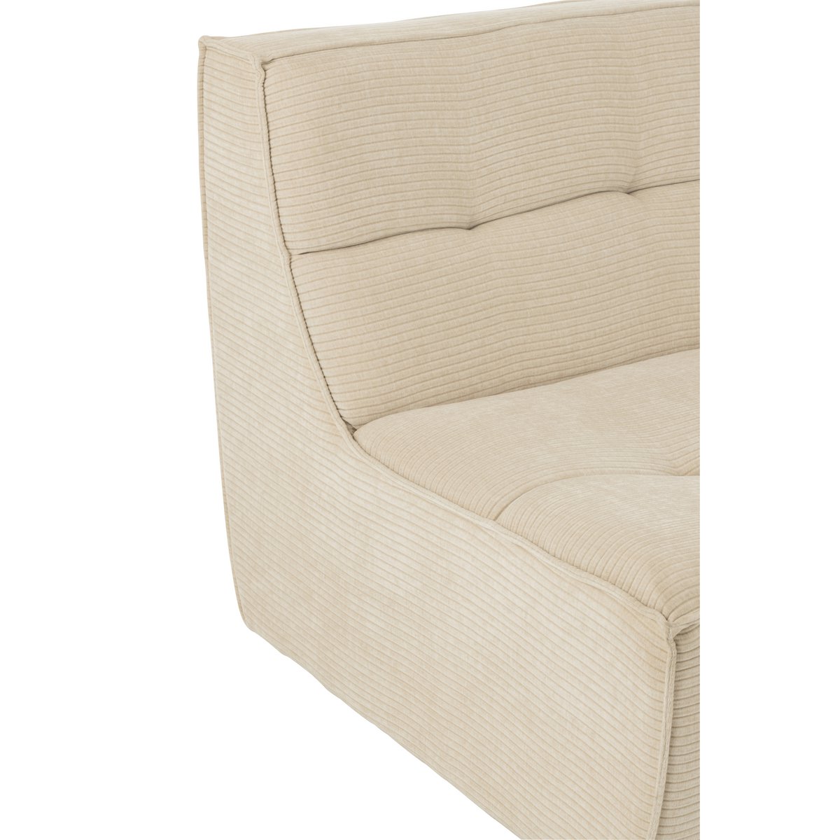 J-Line - Sofa Grid Populierenhout/Schuim Beige