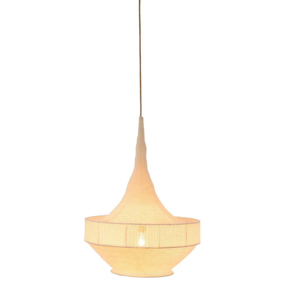 J-Line - Hanglamp Handgebreid Beige Large