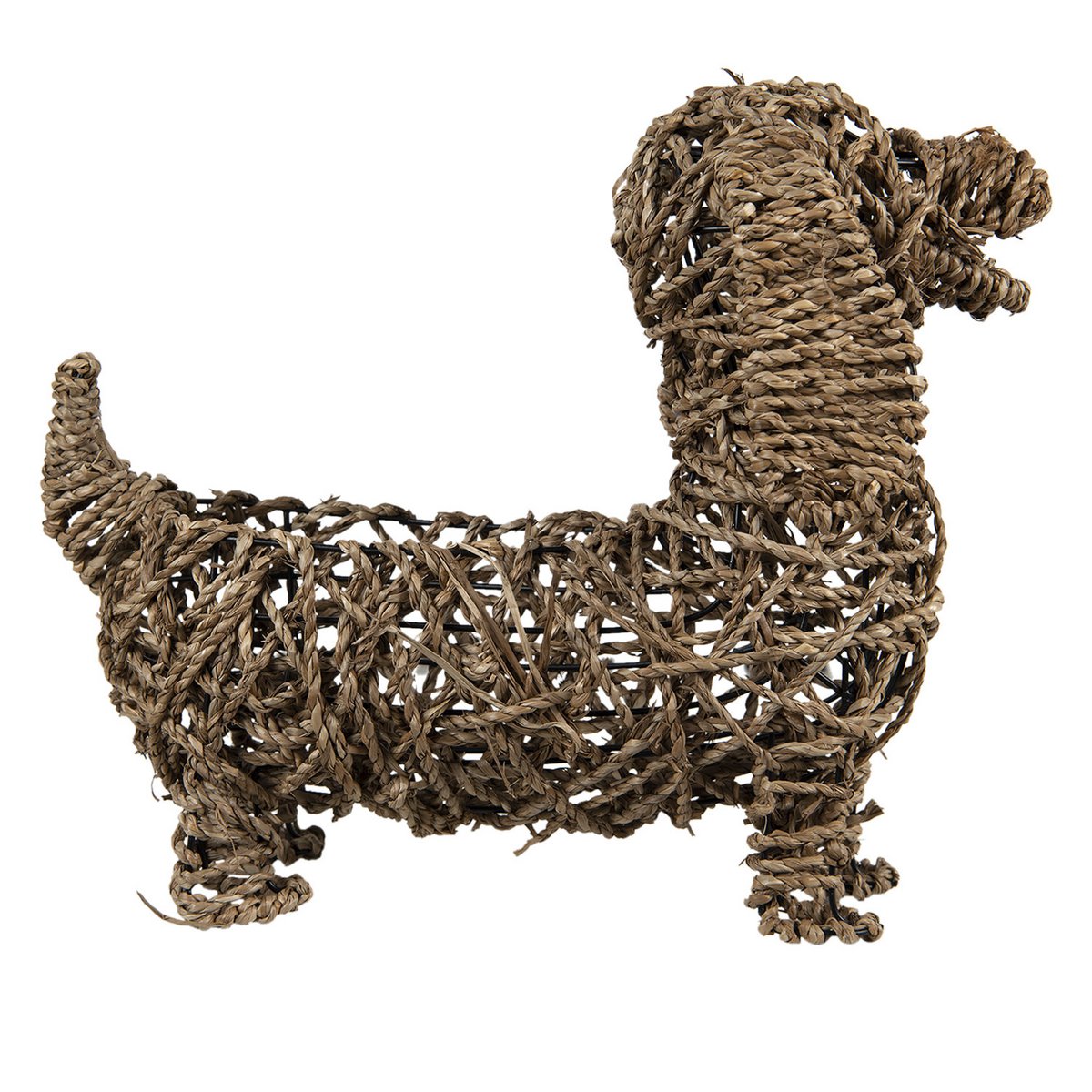 Clayre & Eef - Decoratief figuur 'Hond' (Bruin, 32cm)