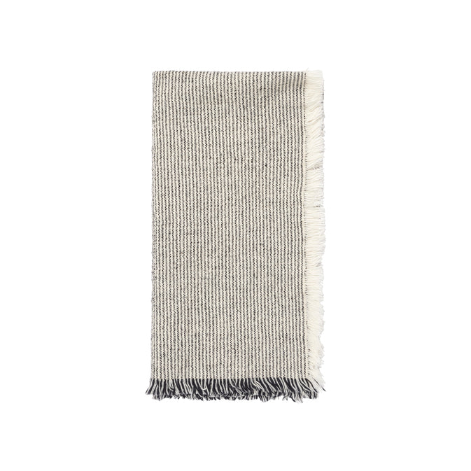 Broste Copenhagen - Servet 'Elouise' - Off white/Zwart