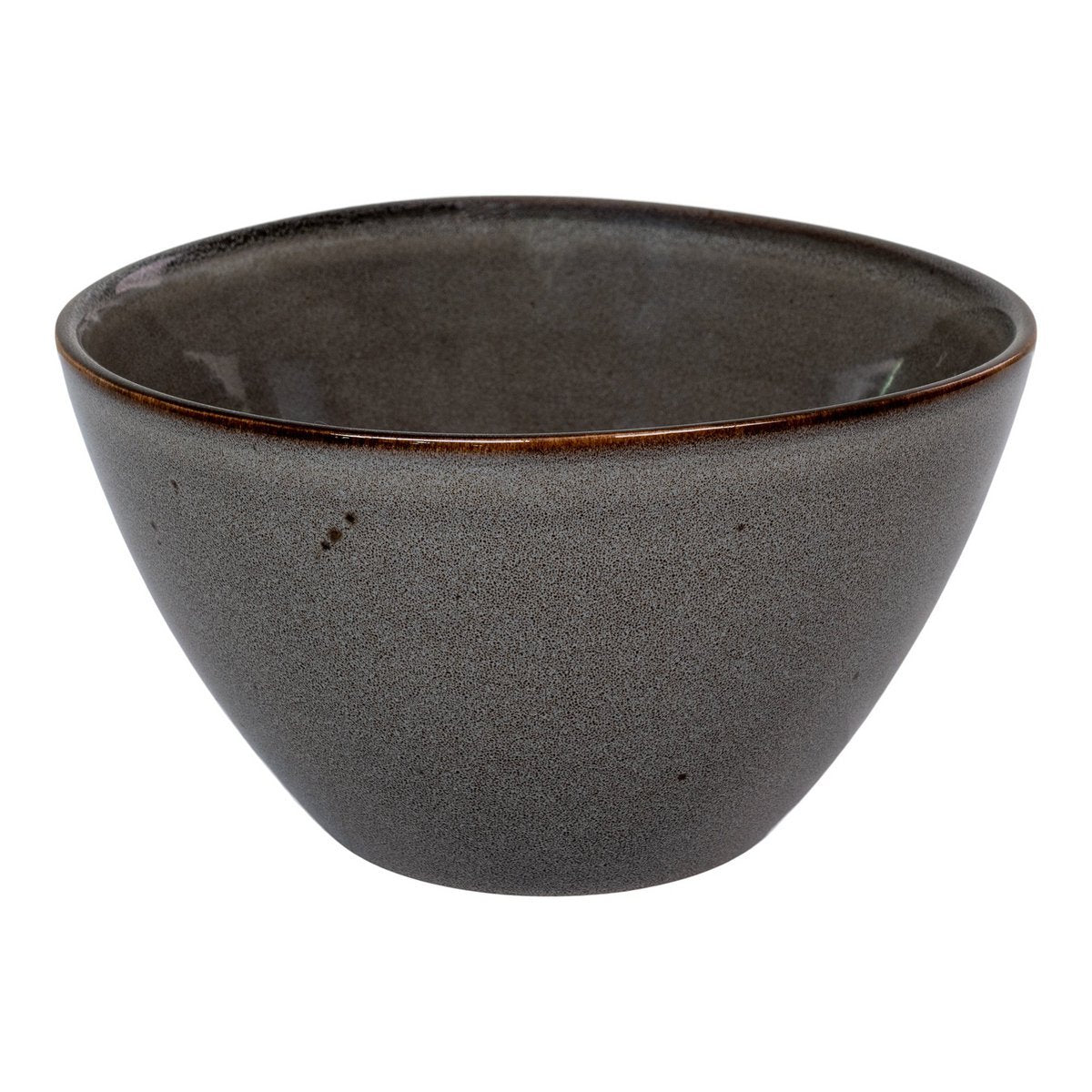 House Nordic - Selma Bowl - Kom, keramiek, grijs/bruin, ø15x9 cm, set van 4