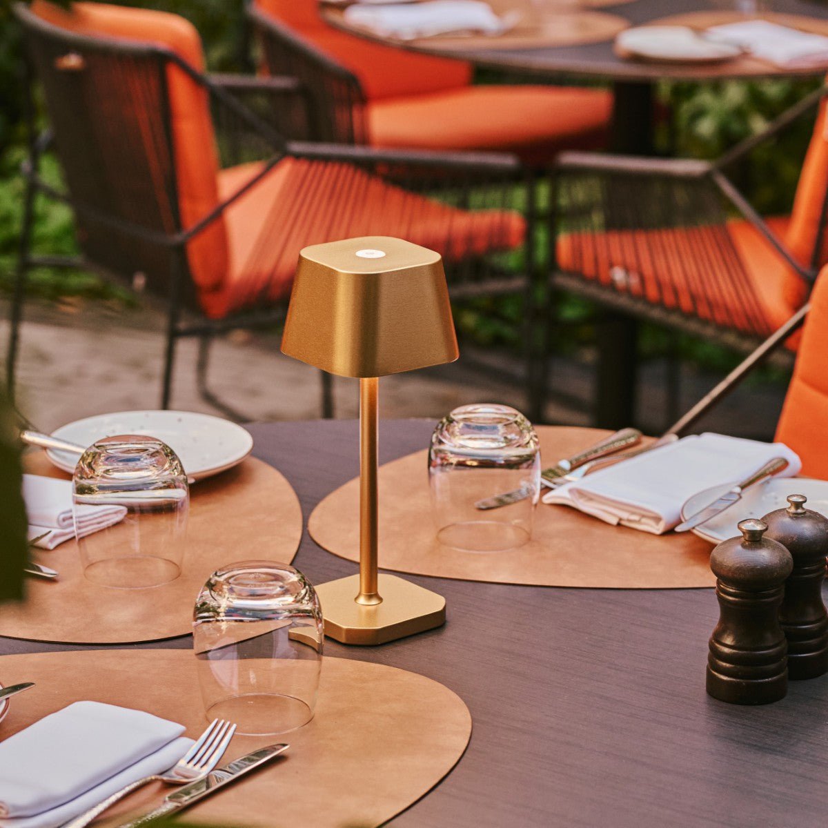 Tavellio-Amsterdam - Ava Goud - Oplaadbare tafellamp | Stijlvol, draadloos en dimbaar