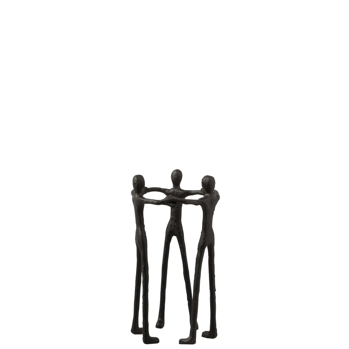 J-Line - Figuur Persoon Kring - Aluminium - Zwart