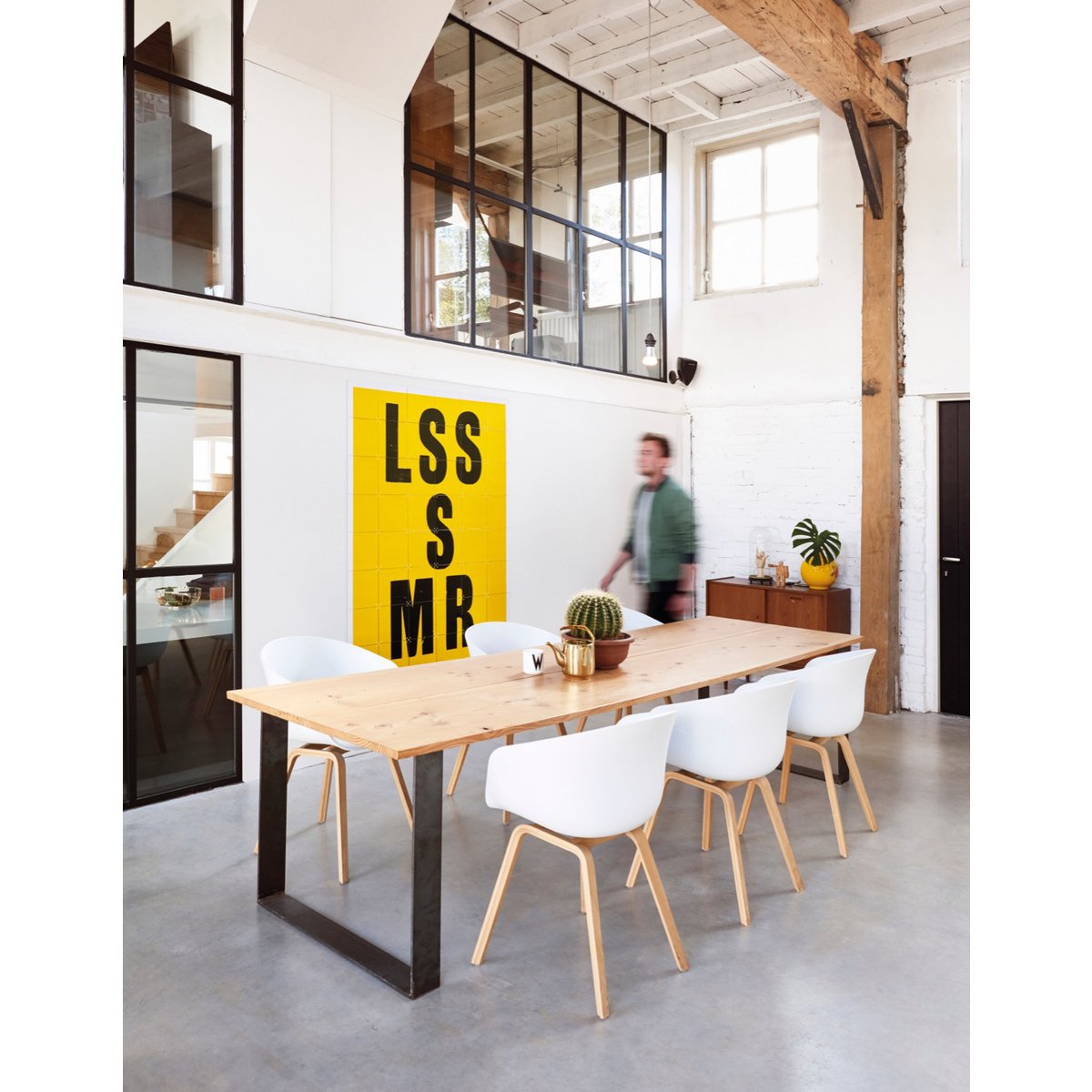 IXXI - Less is more Wanddecoratie - Poster - Wanddecoratie - L - yellow